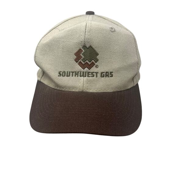 Vintage Southwest Gas Snapback Trucker Hat Mens One Size Spellout - Picture 1 of 7